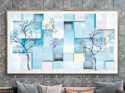 File gốc File tranh hiện đại pha lê gương KF98728 (cho in ấn) từ Filetranh.com