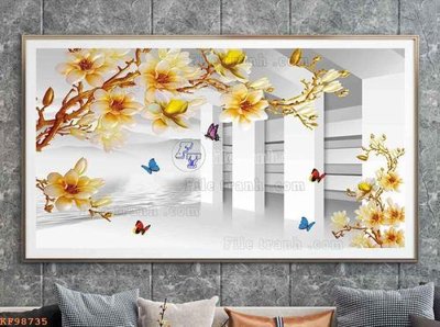 Tải file gốc File tranh hiện đại pha lê gương KF98735 (bản PSD) đầy đủ layer