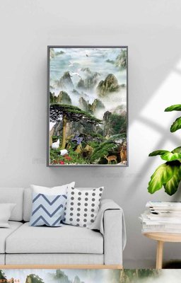 File gốc File tranh hiện đại pha lê gương KF98744 (thiết kế) độc quyền