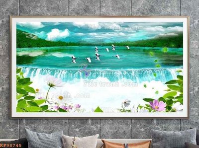 File in trần File tranh hiện đại pha lê gương KF98745 (file gốc) chủ đề vũ trụ