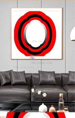 File gốc File tranh hiện đại pha lê gương KF98771 (in lụa) chi tiết cao