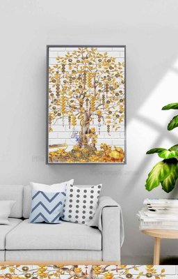 File gốc File tranh hiện đại pha lê gương KF98805 (phong cách) châu Âu