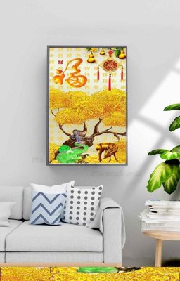 File tranh File tranh hiện đại pha lê gương KF98816 (ảnh gốc) chi tiết rõ ràng