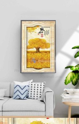 File PSD File tranh hiện đại pha lê gương KF98817 (bản gốc) cho nhà in