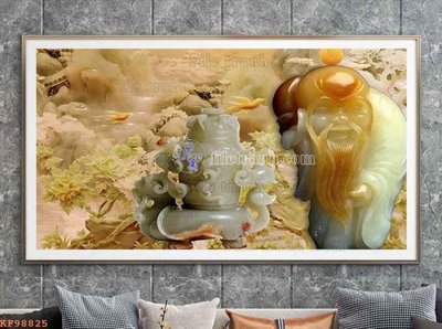 Download file File tranh hiện đại pha lê gương KF98825 (gốc) in mica ốp bếp