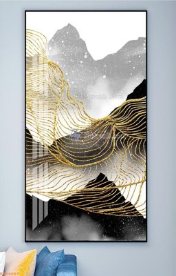 Tải file File tranh hiện đại pha lê gương KF98867 (gốc) làm file in ấn