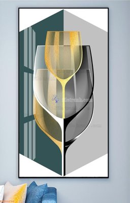 File gốc File tranh hiện đại pha lê gương KF98890 (trang trí) phòng ngủ