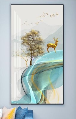 File in ấn chuyên nghiệp File tranh hiện đại pha lê gương KF98896 (file gốc)