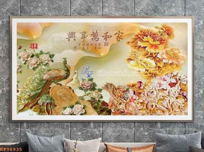 File tranh File tranh hiện đại pha lê gương KF98935 (ảnh gốc) chi tiết rõ ràng