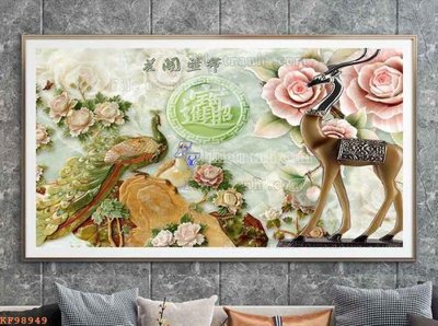 File gốc File tranh hiện đại pha lê gương KF98949 (in tráng gương) sang trọng