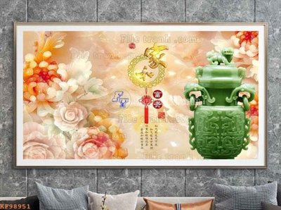 Cung cấp file tranh gốc File tranh hiện đại pha lê gương KF98951 độc quyền