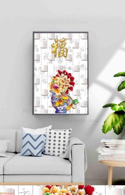 Download file File tranh hiện đại pha lê gương KF98995 (chuẩn in) File tranh hiện đại pha lê gương KF98995