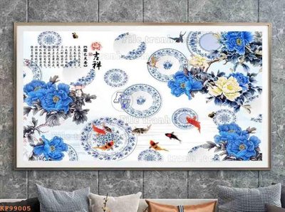 Tải file gốc File tranh hiện đại pha lê gương KF99005 dùng cho in ấn