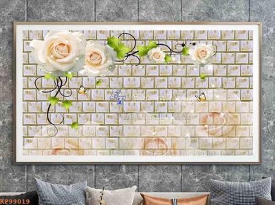 File tranh gốc File tranh hiện đại pha lê gương KF99019 (bản quyền) độc đáo