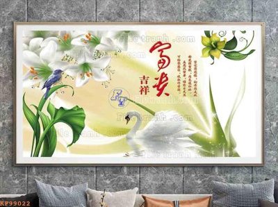 File in mica File tranh hiện đại pha lê gương KF99022 (bản gốc) sắc sảo