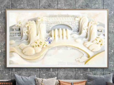 Download file gốc File tranh hiện đại pha lê gương KF99023 (in lụa) cao cấp