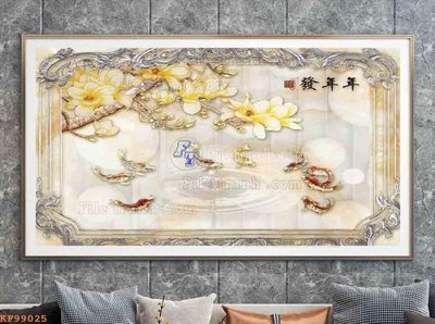Download file gốc File tranh hiện đại pha lê gương KF99025 (in lụa) nghệ thuật
