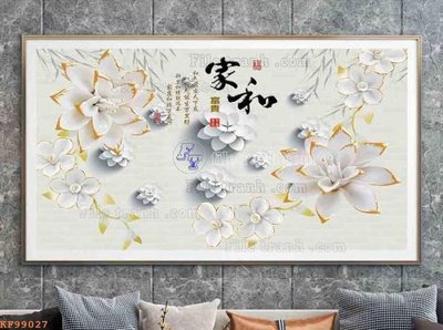 File gốc File tranh hiện đại pha lê gương KF99027 (in lụa) cao cấp