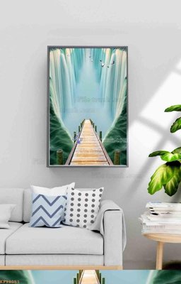 File gốc File tranh hiện đại pha lê gương KF99051 (vector) cho in ấn