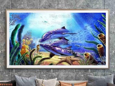 File tranh File tranh hiện đại pha lê gương KF99080 (gốc) chủ đề con người