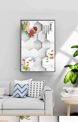 Ảnh gốc File tranh hiện đại pha lê gương KF99090 (nét căng) in mica