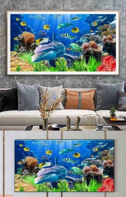 File PSD File tranh hiện đại pha lê gương KF99095 (nguyên gốc) chất lượng cao