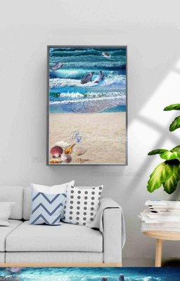 File gốc File tranh hiện đại pha lê gương KF99098 (in mica) làm quà tặng