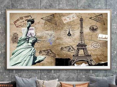 File gốc File tranh hiện đại pha lê gương KF99119 (chuẩn CMYK) cho nhà in