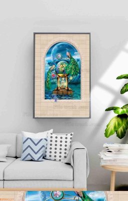 Tải về hình ảnh gốc File tranh hiện đại pha lê gương KF99127 sắc nét