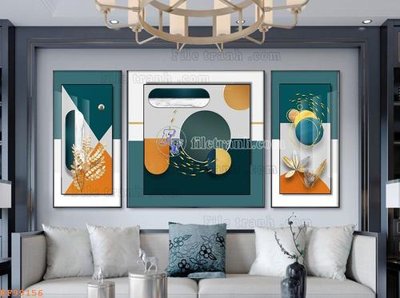 Download file gốc File tranh hiện đại pha lê gương KF99156 (in lụa) cao cấp