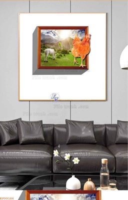 File tranh quảng cáo File tranh hiện đại pha lê gương KF99186 (download file gốc)