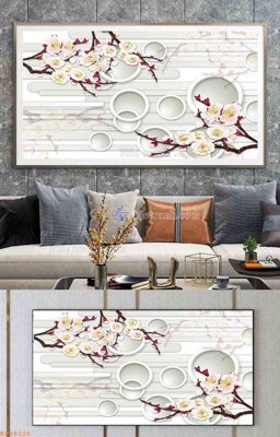 File tranh File tranh hiện đại pha lê gương KF99220 (ảnh gốc) in trần nhà