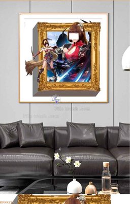 File ảnh File tranh hiện đại pha lê gương KF99237 (gốc) cho trang trí nội thất