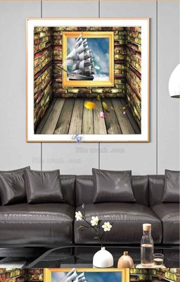 Tải file gốc File tranh hiện đại pha lê gương KF99269 (in không vỡ ảnh)