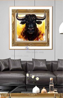 File gốc File tranh hiện đại pha lê gương KF99276 (phong cách) tối giản