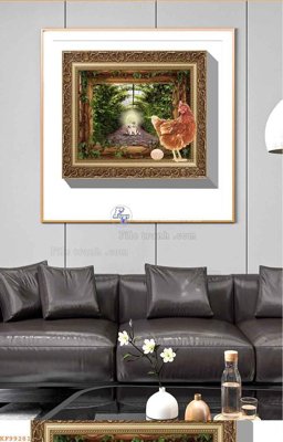 File PSD File tranh hiện đại pha lê gương KF99281 (gốc) nhiều lớp (multi-layer)