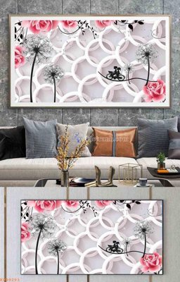 File tranh trang trí File tranh hiện đại pha lê gương KF99293 (file gốc)