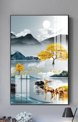 File tranh File tranh hiện đại pha lê gương KF99305 (ảnh gốc) chi tiết rõ ràng