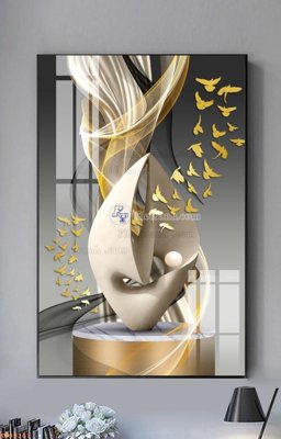 File ảnh gốc File tranh hiện đại pha lê gương KF99307 (chuyên in mica)