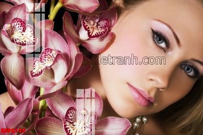 File tranh Tranh trang trí Spa làm đẹp KSPA125 (gốc) in vải canvas