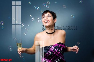 Hình ảnh file gốc in lụa Tranh trang trí Spa làm đẹp KSPA129