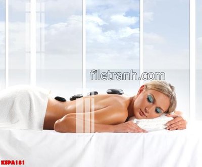 Download file gốc Tranh trang trí Spa làm đẹp KSPA181 (in lụa) cao cấp