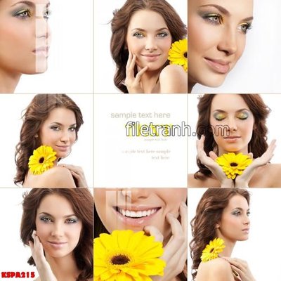 File tranh Tranh trang trí Spa làm đẹp KSPA215 (bản gốc) in lụa 5D