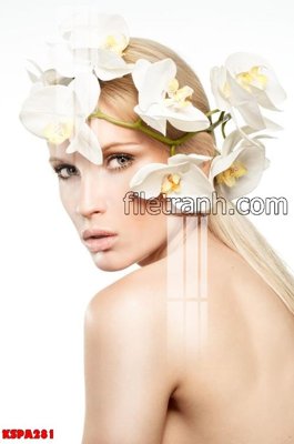 File tranh Tranh trang trí Spa làm đẹp KSPA281 (gốc) chủ đề thiên nhiên