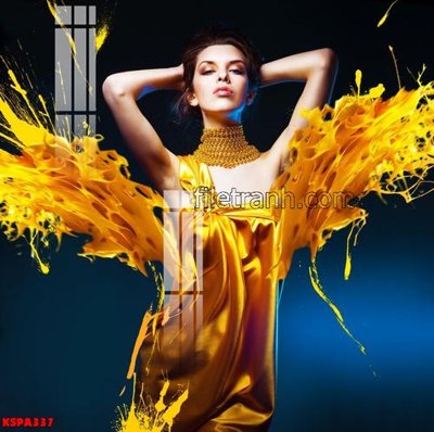 File gốc Tranh trang trí Spa làm đẹp KSPA337 (in lụa) trang trí tường