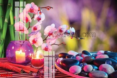 File gốc Tranh trang trí Spa làm đẹp KSPA36 (in 3D) cho trang trí