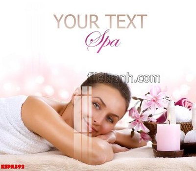 Download file Tranh trang trí Spa làm đẹp KSPA392 (gốc) cho xưởng in