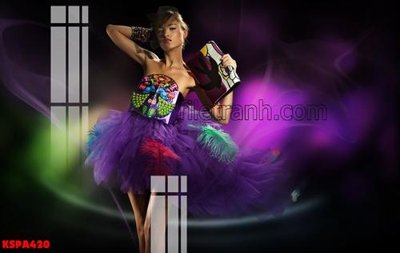 File ảnh Tranh trang trí Spa làm đẹp KSPA420 (gốc) in backdrop sự kiện