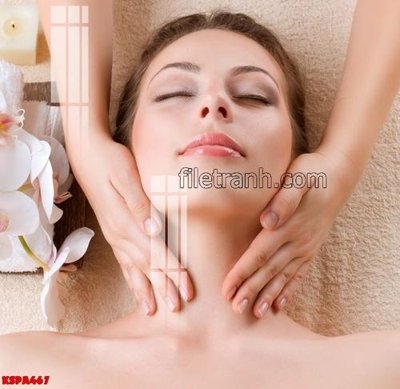 Download file Tranh trang trí Spa làm đẹp KSPA467 (gốc) in mica ốp bếp