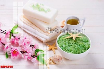 File in mica Tranh trang trí Spa làm đẹp KSPA505 (bản gốc) làm vách ngăn
